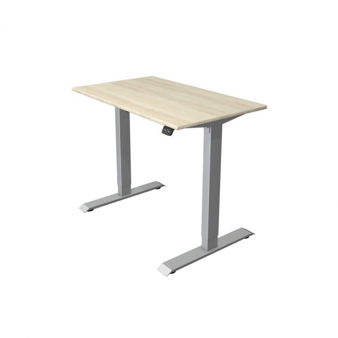 elektrisch höhenverstellbarer Schreibtisch/ Stehtisch, Verstellung 74 bis 123 cm 